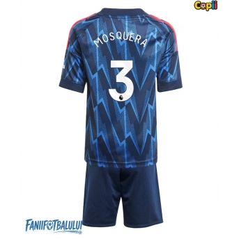 Arsenal Cristhian Mosquera #3 Echipament de Fotbal Replică 2025-26 Copii Deplasare (+ Șorturi)